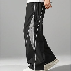 Pantalones deportivos para hombre, cintura elástica, corte recto, informales - Product Image 2