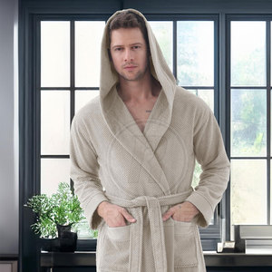 Peignoir en tissu éponge 100% coton pour homme, confort premium, mode hiver - Doux et idéal pour le quotidien, en vente en ligne - Product Image 3