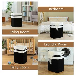 Cotton Rope Storage Basket for Nursery <b>Laundry</b> Woven Baby Hamper Organizer Kids Toy Bin Baby Gift Basket for Home Storage - Product Image 4