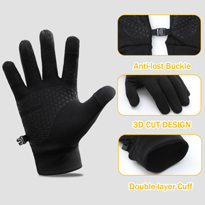 Lightweight Windproof Breathable Winter <b>Gloves</b> <b>Touchscreen</b> Anti Slip Palm Thermal Winter Cycling Racing Sports <b>Gloves</b> - Product Image 2