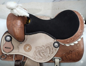 Selle de cheval en cuir occidental sur mesure de haute qualité, tendance, nouvelle, faite à la main - Product Image 3