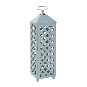 Latest Lattice Mesh Style Metal <b>Candle</b> Holder <b>Lanterns</b> in Different Colors and Sizes for Home & Patio Decoration - Product Image 2