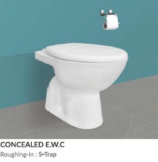 ชุดสุขภัณฑ์เซรามิกคุณภาพเยี่ยม ราคาสุดคุ้ม รุ่น First Choice Collection แบบฝังผนัง พร้อมท่อน้ำทิ้งแบบ S-Trap - Product Image 3