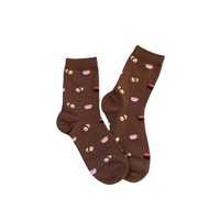 Mini quotidien décontracté doux coton cheville chaussettes nourriture gâteau pain modèles quart chaussettes pour hommes femmes en gros en vrac impression numérique