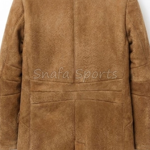 Factory Design New Arrival <b>Shearling</b> Faux Fur Leather <b>Jacket</b> Wholesale Rate Fashionable Men's Biker Leather <b>Bomber</b> <b>Jacket</b> - Product Image 5
