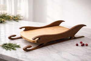 Bandeja de Regalo Grabada para Navidad, Bandeja Personalizada con Logotipo para Navidad, Bandeja Cortada con Láser para Navidad, Bandeja Grabada con Láser para Navidad, Bandeja Hecha a Mano para Navidad - Product Image 3