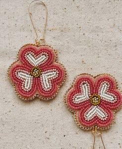 -Top Stud <b>Earrings</b> Hand-Woven Rice Bead and Tassel Drop <b>Earrings</b> for Weddings Vintage Multicolor Bohemian Fashion BY HF CRAFTS - Product Image 2