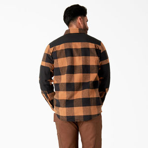 <b>Men's</b> Plaid <b>Flannel</b> Shirt <b>Jacket</b> Regular Fit Turn-down Collar Long Sleeve Casual Autumn Cotton Outerwear - Product Image 5