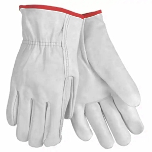 Economy Grade <b>Drivers</b> <b>Gloves</b> with Cowhide Grain Leather Palm Leather Industrial Safety <b>Gloves</b> for Labor and Construction Safety - Product Image 2