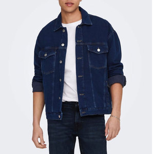 Adjustable Price <b>Men</b> <b>Denim</b> <b>Jacket</b> High Quality Anti Wrinkle Breathable Lightweight <b>Denim</b> <b>Jacket</b> for <b>Men</b> - Product Image 3
