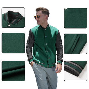Men's Premium Quality Varsity Jacket for <b>Winter</b> Breathable Waterproof Quick Dry Stand Collar High Street Style Puffer Jacket - Product Image 5