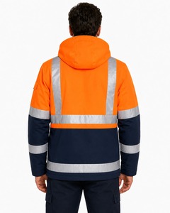 Chaqueta de Seguridad de Alta Visibilidad con Nuevo Diseño y Múltiples Bolsillos, Fabricada en Fábrica, Logotipo Personalizado Impreso, Chaquetas de Seguridad para la Construcción, Servicio OEM - Product Image 5
