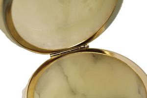 Boîte à cigarettes en marbre, boîte à cigarettes de table, boîte à cigarettes vintage en onyx ivoire - Product Image 6