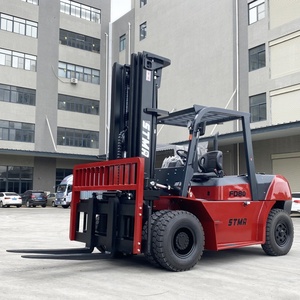 מלגזה דיזל STMA 5 טון 8 טון עם אישור CE, כוללת צמיגים לבנים אופציונליים לעבודות בנייה. - Product Image 1