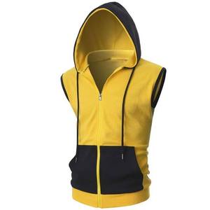 Haut sans manches à capuche pour homme, style automne, pour musculation et gym, avec éléments réfléchissants, service OEM, durable - Product Image 2