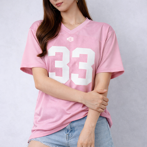 เสื้อฟุตบอลอเมริกันตาข่ายสำหรับผู้หญิงขายดีที่สุด ราคาถูก สั่งทำได้ตามแบบ ระบายอากาศได้ดี ผลิตจากโพลีเอสเตอร์ รับผลิตจำนวนมาก OEM สหรัฐอเมริกา - Product Image 3