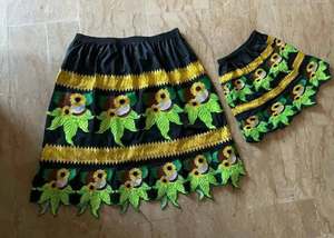 Falda de Gala Estilo Punk Floral de Pohnpei, Larga hasta el Tobillo, Bordada, 100% Algodón, Transpirable, para Mujer, Verano - Product Image 5