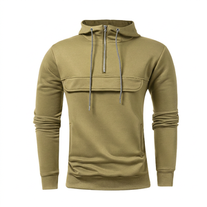 Sweat-shirt à capuche unisexe en polyester noir personnalisé, à double fermeture éclair, tricoté, décontracté, doux, pour l'hiver, impression numérique - Product Image 1