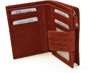 Genuine Leather Bifold Driver's License <b>Wallet</b> Compact <b>Small</b> RFID Blocking Lychee Grain Open Closure Polyester Candy - Product Image 1