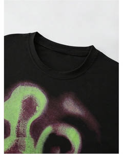 Camiseta de Compresión para Hombre de Alta Calidad al por Mayor, 100% Algodón Tejido, Transpirable, Corte Holgado, Manga Corta, Diseño Personalizado, Tallas Grandes - Product Image 3