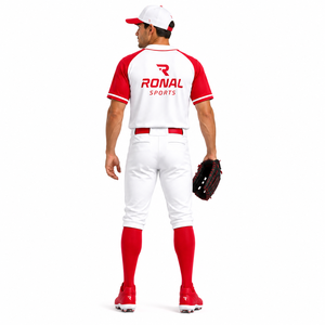 Uniforme de Béisbol de Poliéster 100% de Alta Calidad con Nuevo Diseño, Nombre del Equipo Personalizado, Unisex, Transpirable, Venta al Por Mayor, En Stock - Product Image 4