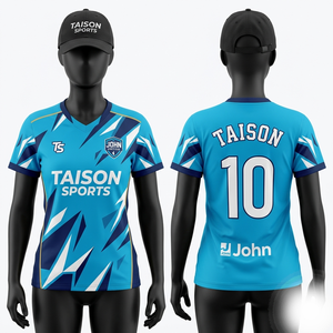 เสื้อฟุตบอลโพลีเอสเตอร์พรีเมียม 180 GSM สีดำทอง ลายเรขาคณิต  แบบซับลิเมชั่น  พร้อมสกรีนโลโก้ตามสั่ง - Product Image 3