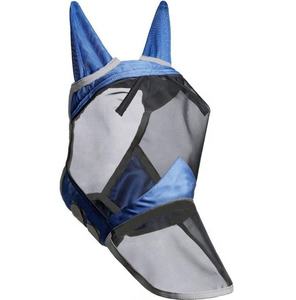 Masque anti-mouches pour chevaux de qualité supérieure, réglable, en maille respirante douce, protection des oreilles, durable, personnalisable, fournitures d'entretien pour chevaux - Product Image 1
