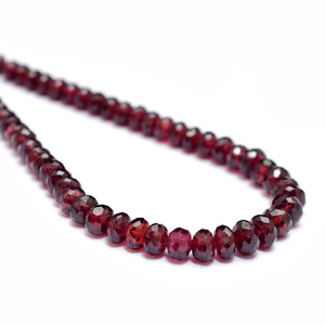 Cuentas facetadas de granate AAA+ de 4mm-7mm, cuentas sueltas de granate rojo natural de Mozambique, piedra semipreciosa para la fabricación de joyería. - Product Image 4