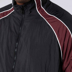 Ensemble survêtement coupe-vent et jogging surdimensionné pour homme, en nylon et polyester, deux pièces, fermeture éclair, vêtements de sport décontractés - Product Image 6