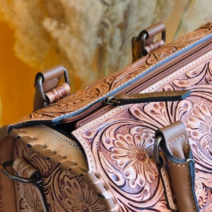 Sac de voyage léger en cuir véritable Venus avec fermeture éclair unique pour femmes et jeunes filles, idéal pour la vie quotidienne, vente en gros - Product Image 4