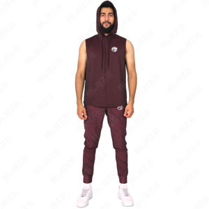2025 26 verano hombres entrenamiento con capucha camisetas sin mangas culturismo músculo camisas serigrafiado hombres sin mangas gimnasio Sudadera con capucha camisa sudaderas con capucha - Product Image 2