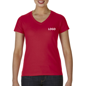T-shirt pour femme en coton 100% tricoté, col rond, manches courtes, décontracté, respirant, séchage rapide, anti-rides, écologique - Product Image 6