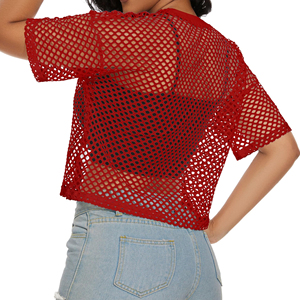 Top Deportivo Casual de Malla para Mujer, de Buena Calidad, Diseño Sólido, Sublimado, Manga Corta, Transpirable y Cómodo - Product Image 6