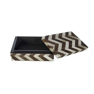 Designer bone inlay and mop inlay <b>box</b> luxury handcrafted storage jewelry gift organizer decorative home decor Tradebyd - Product Image 1