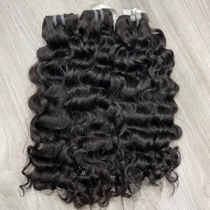 BEST SELL natural color weft hair extension steam burmese curly hair <b>bundles</b> Ready to Ship raw vietnamese hair - Product Image 2