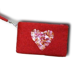 High Quality Embroidery Santa Baby Beaded Christmas Day Coin Pouch With Handmade Look & Customizing Options By Hiba Enterprises - Product Image 6