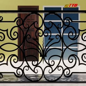 Diseños de barandillas de balcón de hierro forjado elegantes y de alta gama: Trabajos artísticos en metal personalizados de primera calidad para casas de lujo y villas de alta gama - Product Image 3