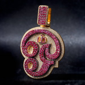 Colgante de Diamante Moissanita Iced Out Estilo Hip Hop, Color D, VVS, con Número de Rapero - Product Image 4