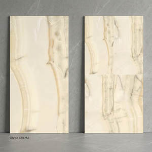 Dalles de porcelaine gris onyx effet voile 48x96in (1200x2400mm) 20mm, conçues pour les cuisines, les murs, les salles de bain extérieures, pierre artificielle - Product Image 2