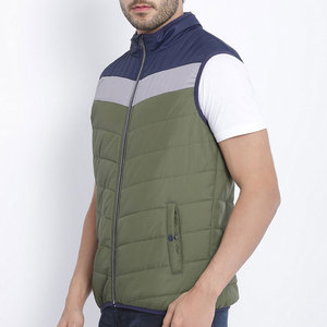 Reasonable Rate Men's <b>Canvas</b> Casual Puffer Vest Lightweight High Quality Breathable Sleeveless Zipper Closure Autumn Outerwear - Product Image 4
