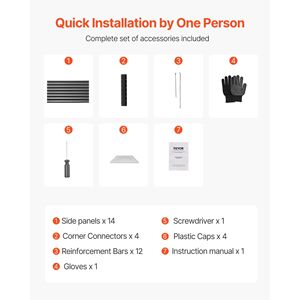 Aiuola Rialzata Grande da Esterno in Metallo Zincato 6 x 3 x 1,4 piedi con Fondo Aperto - Fioriera da Giardino - Product Image 5