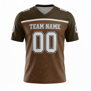เสื้อเจอร์ซีย์อเมริกันฟุตบอลผู้ชายไซส์ใหญ่ ระบายอากาศได้ดี แห้งเร็ว ต้านเชื้อแบคทีเรีย คุณภาพสูง คอวี แขนสั้น - Product Image 2