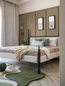 Tapis moderne abstrait en laine de Nouvelle-Zélande tufté à la main, à poils longs, avec envers épais, anti-chute de poils, anti-taches, pour la prière, usage commercial et domestique - Product Image 5