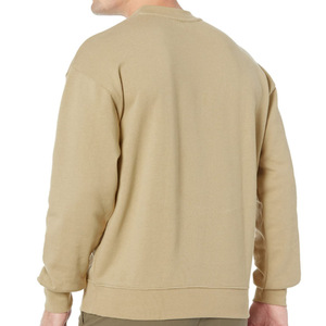 เสื้อสเวตเชิ้ตคอกลม แขนยาว ผ้าฝ้ายฟลีซ 100% ระบายอากาศได้ดี มีซับใน แบบสวมหัว ยูนิเซ็กซ์ ลายเรียบ สำหรับฤดูหนาว รับผลิตแบบ OEM - Product Image 2