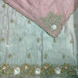 Traje indio-pakistaní prémium moderno de diseñador, sin coser y bordado a mano, para mujer - Product Image 3