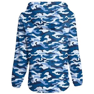 <b>Men</b> Camouflage Hooded Windbreaker <b>Jacket</b> <b>Lightweight</b> Zipper Front Casual Spring Outerwear - Product Image 5