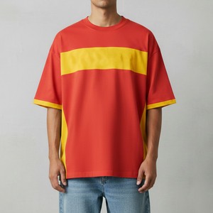 Camiseta Oversize para Hombre, Algodón Grueso, Corte Holgado, Estilo Urbano, Manga Corta, Casual, Moda, Proveedor Mayorista de Marca Privada - Product Image 5