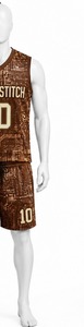 <b>White</b> Stitch <b>Women's</b> Basketball <b>Shorts</b> Crew Neck Sleeveless Heat-Transfer Print Breathable Quick Dry Spandex/Nylon Custom Team - Product Image 5