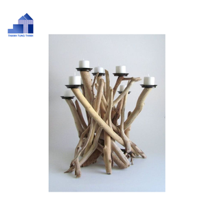 เชิงเทียนไม้สไตล์เรียบง่ายสุดหรูสำหรับตกแต่งงานแต่งงานจากโรงงานเวียดนามขายส่ง - Product Image 2