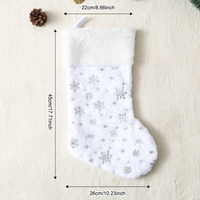 Grandes chaussettes de Noël en feutre de 18 pouces, décorations festives à suspendre à l'arbre, sacs cadeaux pour Noël